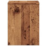 vidaXL Tables de chevet 2 Pièces vieux bois 40x30x40 cm bois d'ingénierie