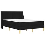 vidaXL Cadre de lit avec matelas avec tête de lit Polyester