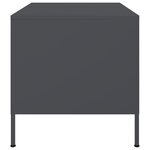 vidaXL Table basse anthracite 68x50x50 5 cm acier laminé à froid