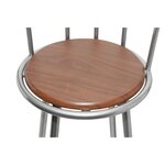 vidaXL Tabourets de bar lot de 2 marron acier