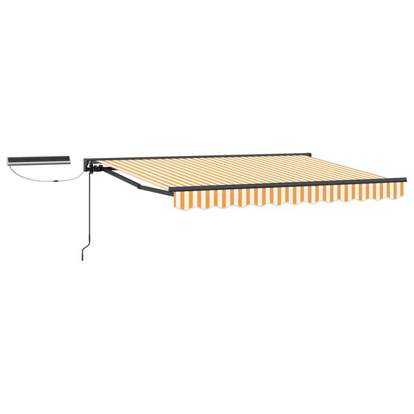 vidaXL Auvent rétractable électrique 3 5 x 2 5 m