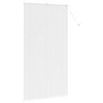 vidaXL Store de Fenêtre avec des rideaux Autre Blanc 110 x 220 cm Aluminium
