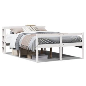vidaXL Lit pour personne âgée avec tête de lit sans matelas 120x190 cm