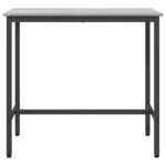 vidaXL table Gris Sonoma 100 x 50 x 90 5 cm Bois d'ingénierie et acier