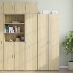 vidaXL Armoire de rangement mince chêne sonoma 40x42 5x225 cm