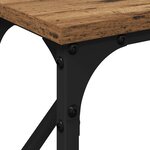 vidaXL Table de Console Bois Vieilli 140x23x75 cm Bois Contreplaqué