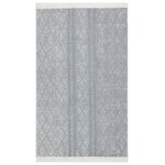vidaXL Tapis Gris clair 160x230 cm Coton