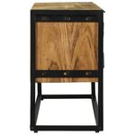 vidaXL Meuble TV Marron 110 x 30 x 50 cm Bois d'acacia massif