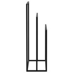 vidaXL Porte-serviettes sur pied Noir 48x24x79 cm Fer