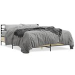 vidaXL Cadre de lit sans matelas chêne sonoma 150x200 cm