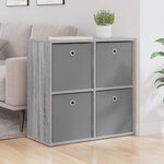 vidaXL Buffet avec tiroir Gris Sonoma 68 5 x 32 x 67 cm