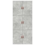 vidaXL Cadre de lit de rangement Gris béton 90x200 cm