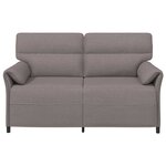 vidaXL Sofa 2 places Taupe 158 x 83 x 95 cm