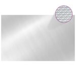 vidaXL Film solaire de piscine PE rectangulaire flottant 8x5 m Argenté