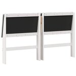 vidaXL Tête de lit capitonnée Gris clair 150 cm Pin massif