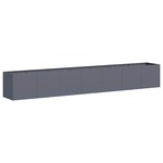 vidaXL Jardinière anthracite 280x40x40 cm acier laminé à froid