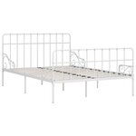 vidaXL Cadre de lit sans matelas avec sommier à lattes métal 140x200cm