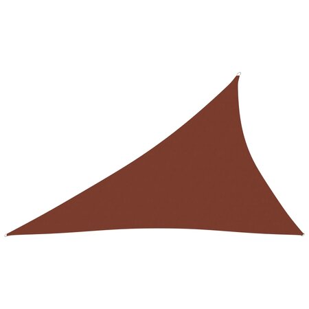 vidaXL Voile de parasol Tissu Oxford triangulaire 3x4x5 m Terre cuite