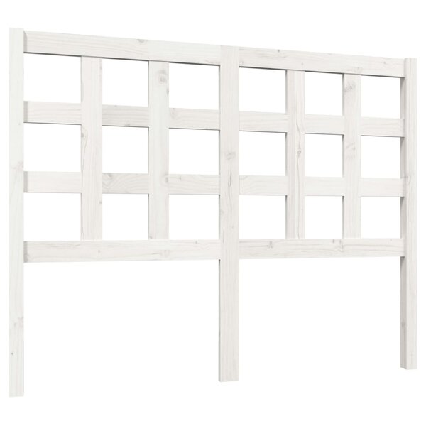 vidaXL Tête de lit Blanc 125 5x4x100 cm Bois massif de pin