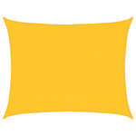 vidaXL Voile d'ombrage 160 g/m² rectangulaire jaune 6x7 m PEHD