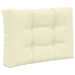 vidaXL Coussin de canapé d'extérieur Polyester Crème 60 x 60 cm