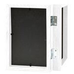vidaXL Cadre photo dépliable en deux Blanc 2x(21x29 7 cm)