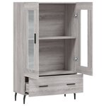 vidaXL Buffet haut sonoma gris 69 5x31x115 cm bois d'ingénierie
