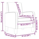 vidaXL Fauteuil Noir Similicuir