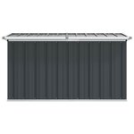 vidaXL Boîte de rangement de jardin Anthracite 129x67x65 cm