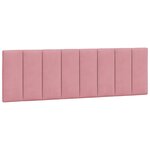 vidaXL Cadre de lit sans matelas Hanko rose 160x200 cm velours