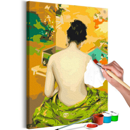 Tableau à peindre par soi-même - back of a nude l x h en cm 40x60