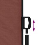 vidaXL Auvent latéral rétractable marron 200x600 cm