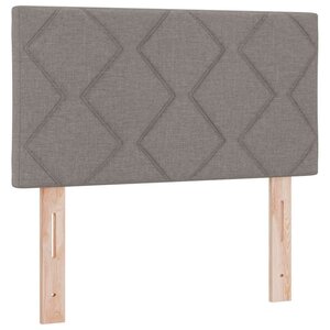 vidaXL Tête de lit avec des lumières à LED Réglable Taupe 80 cm tissu