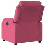 vidaXL Fauteuil inclinable massage électrique rouge bordeaux velours