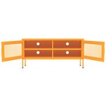 vidaXL Meuble TV Jaune moutarde 105x35x50 cm Acier