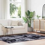vidaXL Tapis Shaggy à poils longs NAVARRA gris foncé 160x230 cm