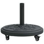 vidaXL Pied de parasol Noir Ø38-48 mm