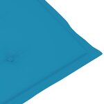 vidaXL Coussin de chaise de terrasse bleu (75+105)x50x3 cm