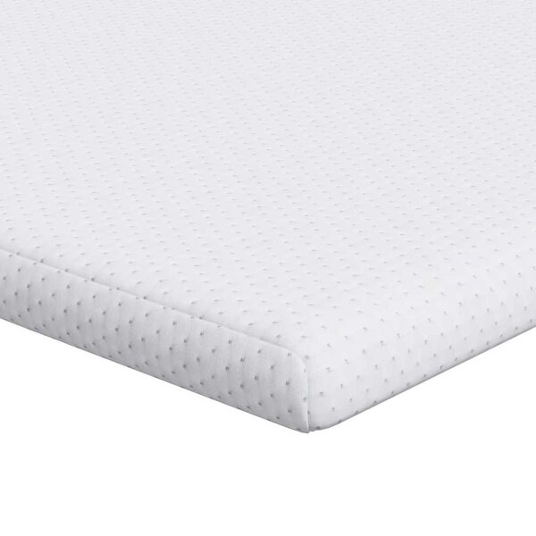 vidaXL Surmatelas Blanc 100 x 200 cm Tissu Jacquard