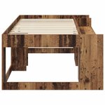 vidaXL Cadre de lit pour enfants avec rangement Bois ancien