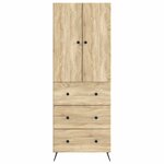 vidaXL Ensemble de Meubles 2 Pièces Chêne Sonoma 66 x 34 5 x 90 cm
