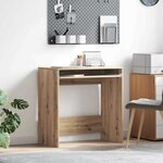 vidaXL Bureau chêne artisanal 77 5 x 43 x 79 cm Bois d'ingénierie