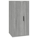 vidaXL Meuble TV mural Sonoma gris 40x34 5x80 cm