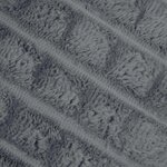 vidaXL Jeté Gris foncé 240 x 220 cm Toison
