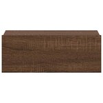 vidaXL Table de chevet flottante Chêne marron 40x30x15 cm