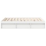 vidaXL Cadre de lit sans matelas blanc 120x190 cm