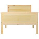 vidaXL Cadre de lit Bois de pin massif 100x200 cm