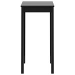 vidaXL Table de bar MDF noir 55x55x107 cm