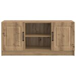 vidaXL Meuble TV 102 x 34 5 x 47 cm Chêne artisanal Bois d'ingénierie