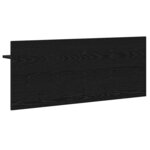 vidaXL Porte-manteau mural avec étagère Chêne noir Bois d'ingénierie